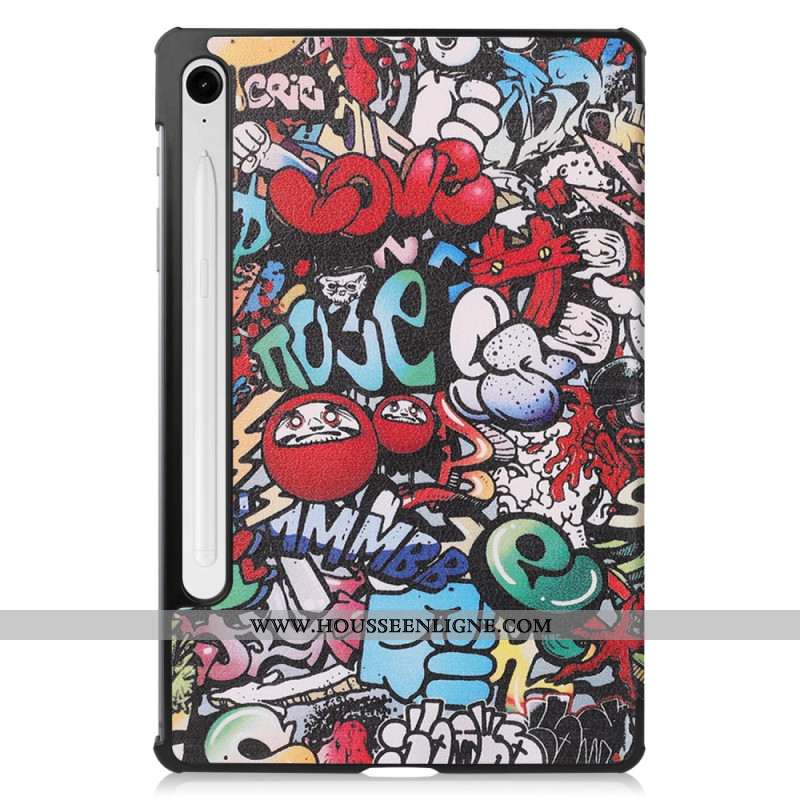 Smart Case Samsung Galaxy Tab S9 FE Graffiti Fun