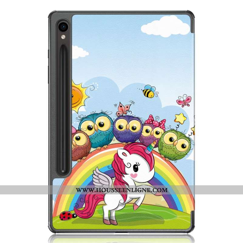 Smart Case Samsung Galaxy Tab S9 FE Licorne