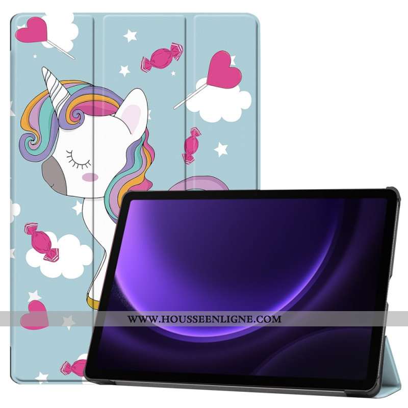 Smart Case Samsung Galaxy Tab S9 FE Petite Licorne