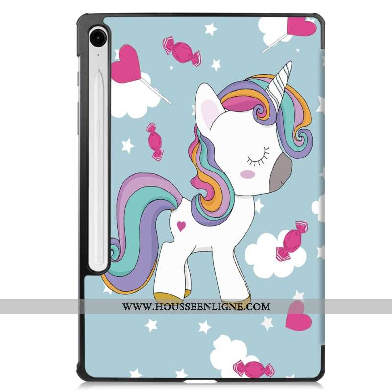 Smart Case Samsung Galaxy Tab S9 FE Petite Licorne