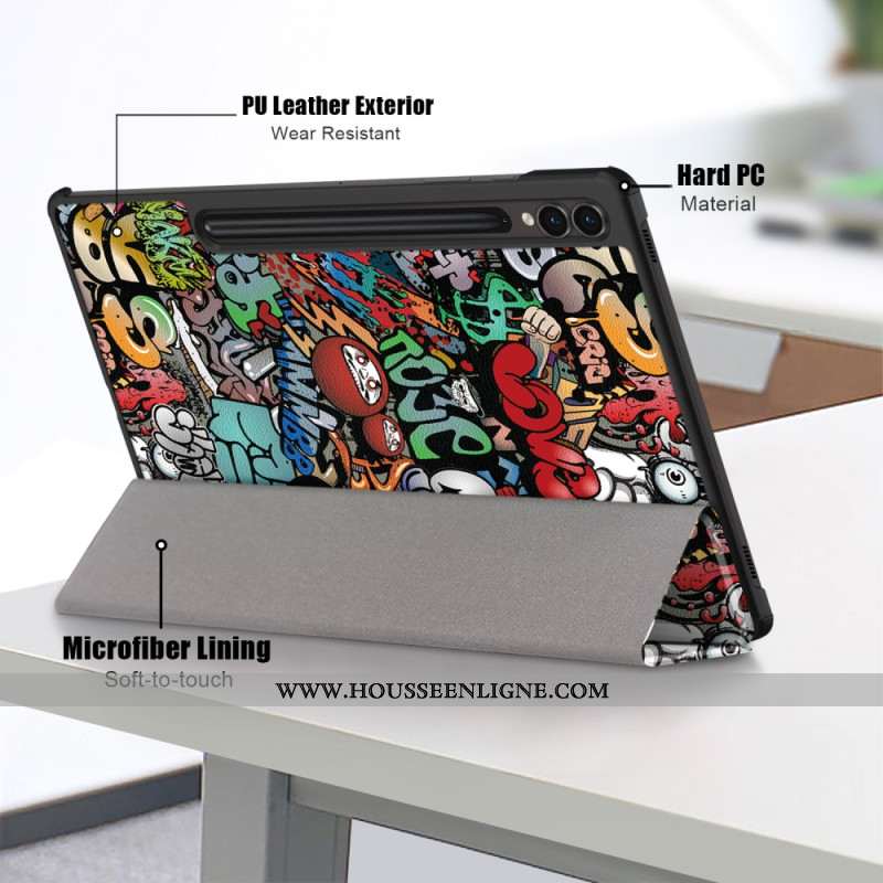 Smart Case Samsung Galaxy Tab S9 FE Plus Jolis Graffiti