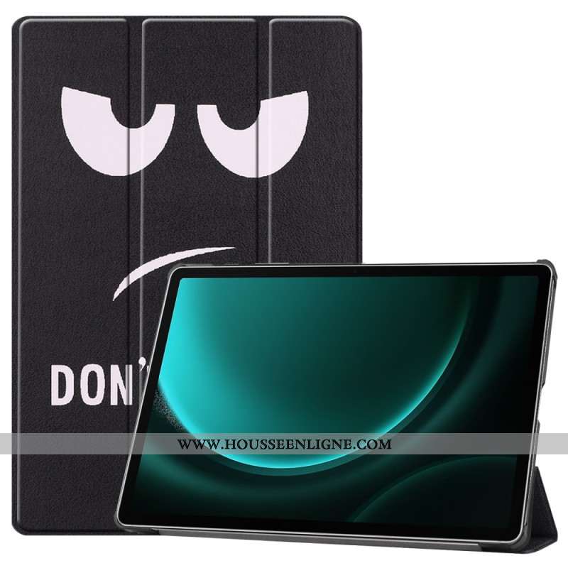 Smart Case Samsung Galaxy Tab S9 FE Plus Porte-Stylet Don't Touch Me