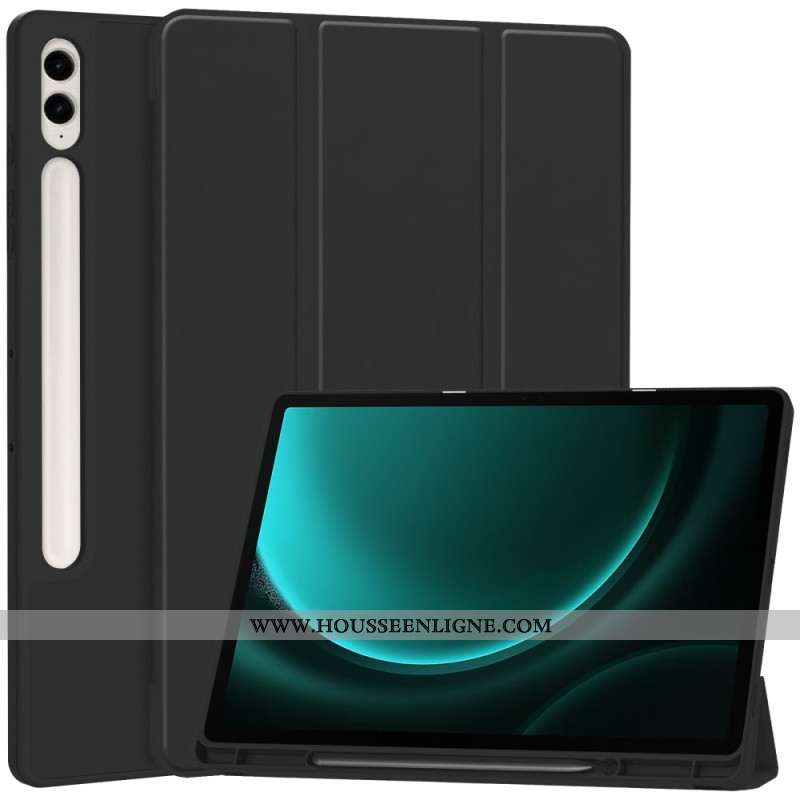 Smart Case Samsung Galaxy Tab S9 FE Plus Simili Cuir Porte-Crayon