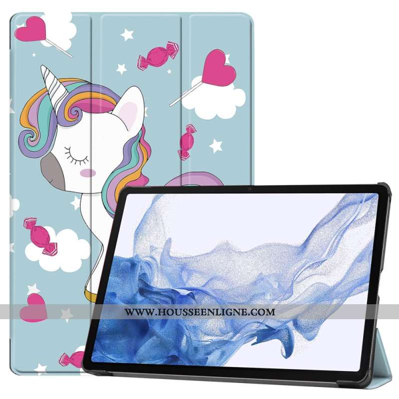 Smart Case Samsung Galaxy Tab S9 Petite Licorne