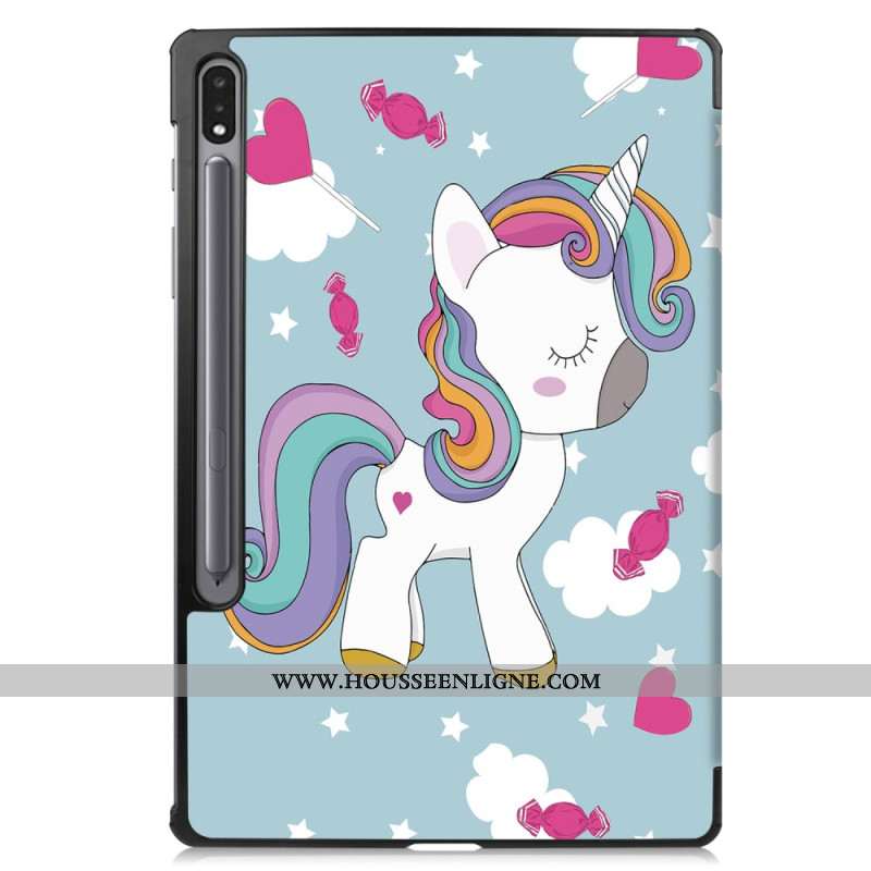 Smart Case Samsung Galaxy Tab S9 Petite Licorne