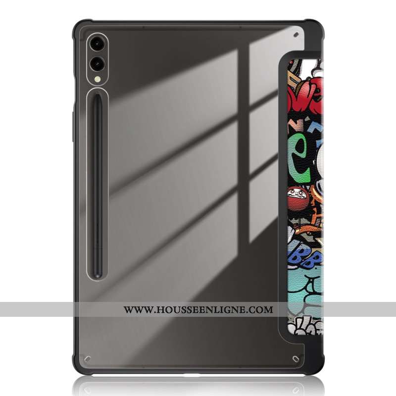 Smart Case Samsung Galaxy Tab S9 Plus Dos Transparent Graffiti