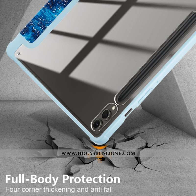 Smart Case Samsung Galaxy Tab S9 Plus Dos Transparent Vague