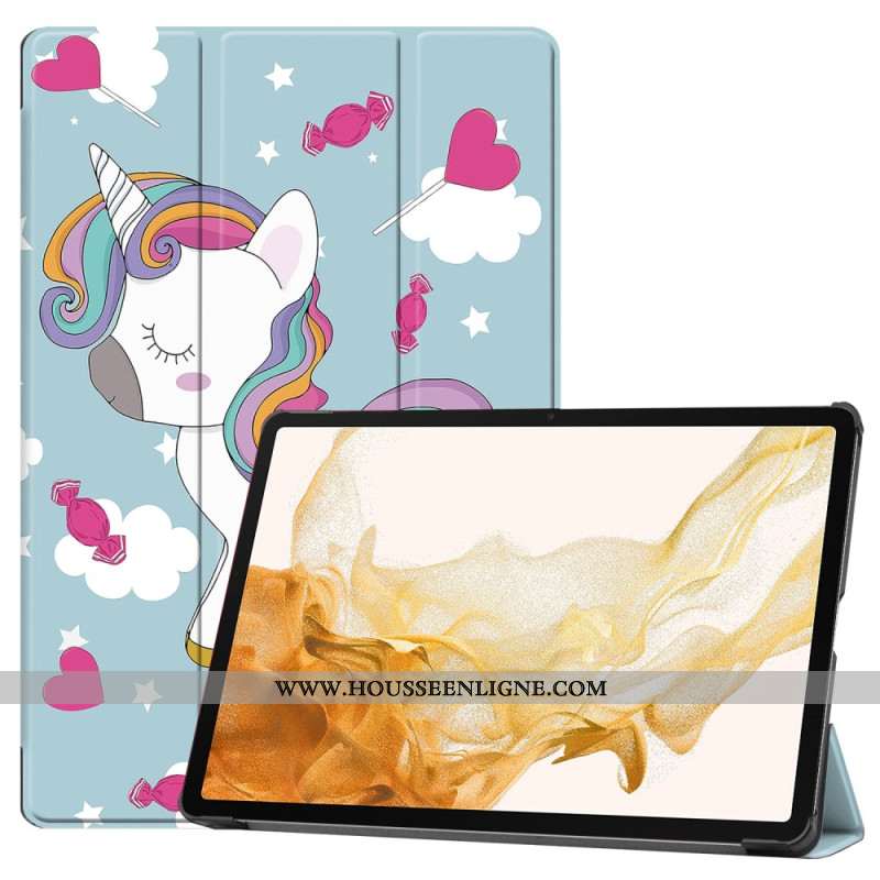 Smart Case Samsung Galaxy Tab S9 Plus Licorne