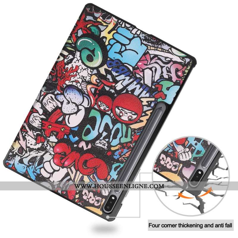 Smart Case Samsung Galaxy Tab S9 Plus Motif Graffiti