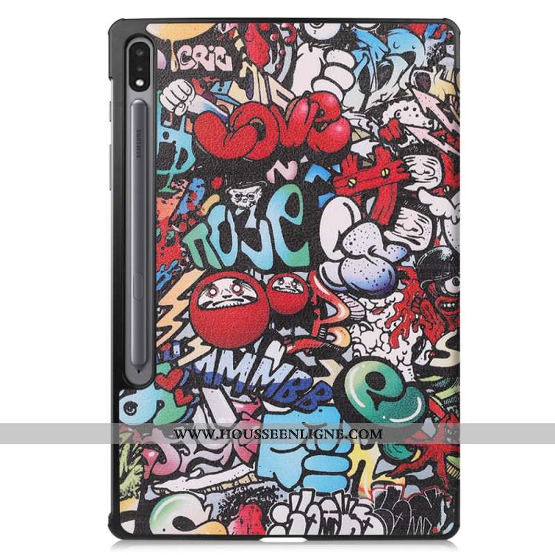 Smart Case Samsung Galaxy Tab S9 Plus Motif Graffiti