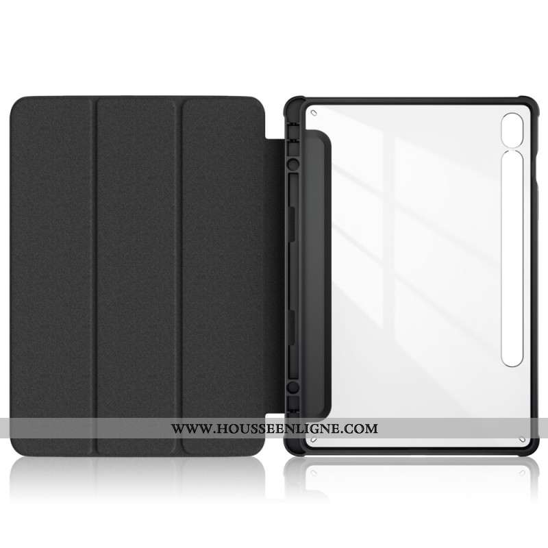 Smart Case Samsung Galaxy Tab S9 Porte-Stylet Dos Transparent Galaxie