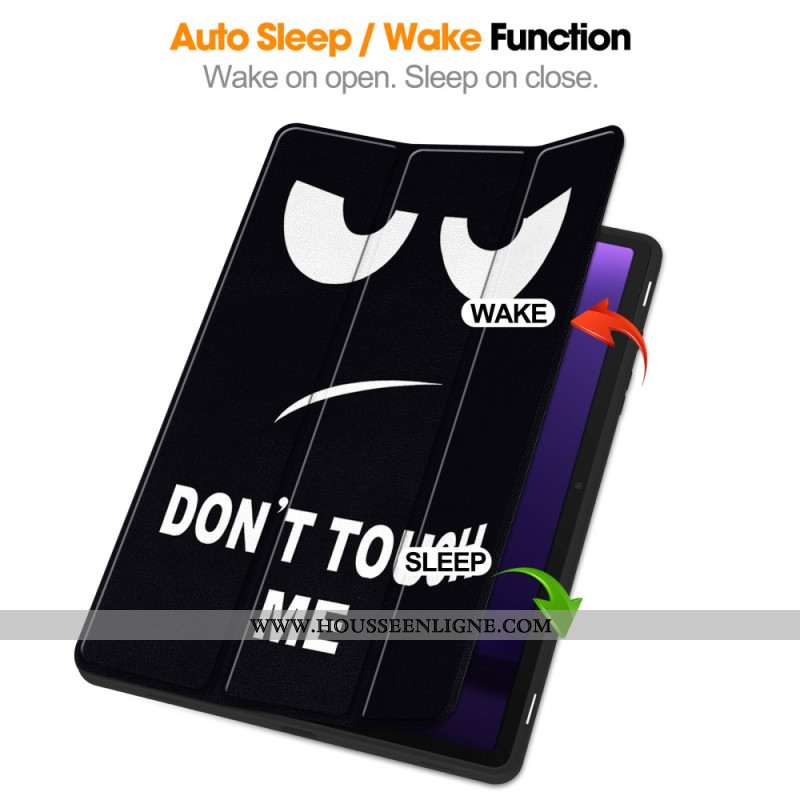 Smart Case Samsung Galaxy Tab S9 / Tab S9 FE Porte-Stylet Don't Touch Me