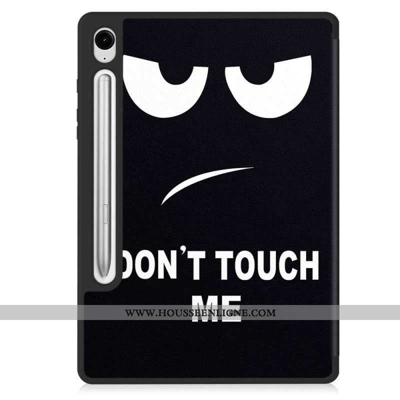 Smart Case Samsung Galaxy Tab S9 / Tab S9 FE Porte-Stylet Don't Touch Me