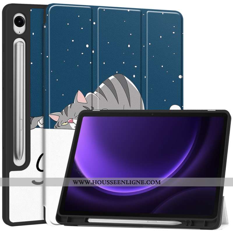 Smart Case Samsung Galaxy Tab S9 / Tab S9 FE Porte-Stylet Good Night