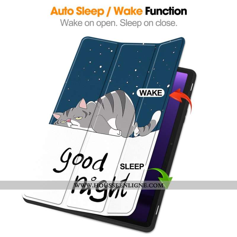 Smart Case Samsung Galaxy Tab S9 / Tab S9 FE Porte-Stylet Good Night