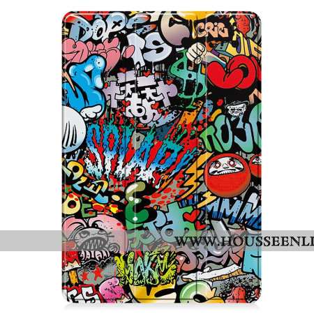 Smart Case Samsung Galaxy Tab S9 / Tab S9 FE Porte-Stylet Graffitis