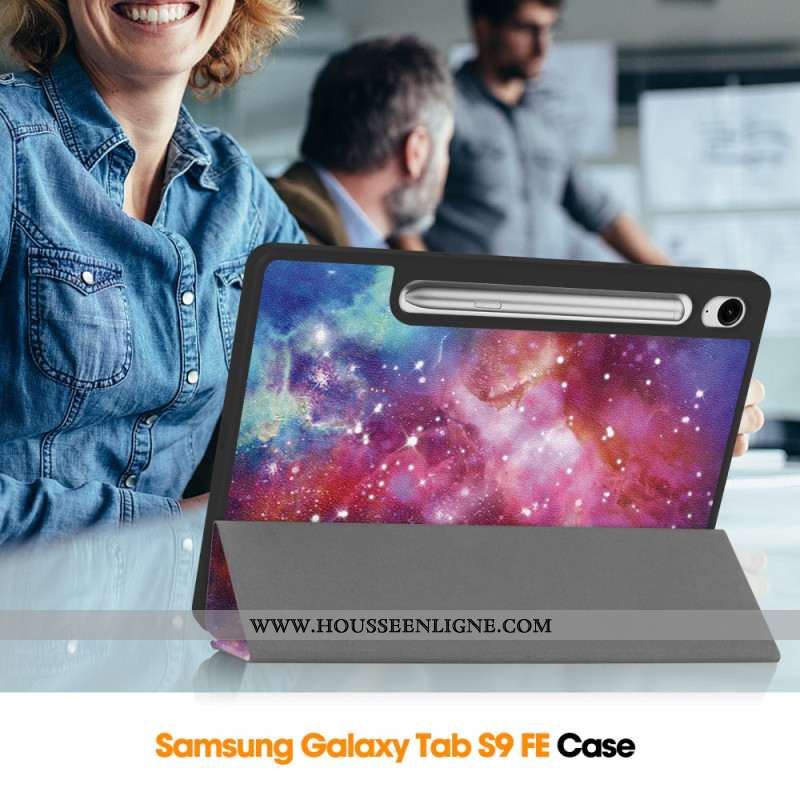 Smart Ces Samsung Galaxy Tab S9 / Tab S9 FE Porte-Stylet Galaxie