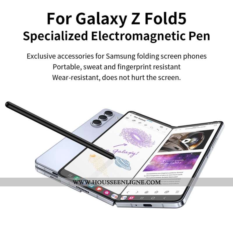 Stylet Samsung Galaxy Z Fold 6 / Fold 5 Électromagnétique (Sans Bluetooth)