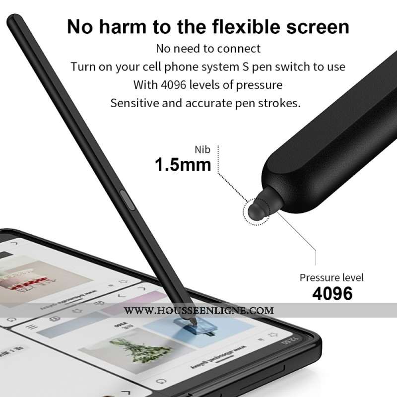 Stylet Samsung Galaxy Z Fold 6 / Fold 5 Électromagnétique (Sans Bluetooth)