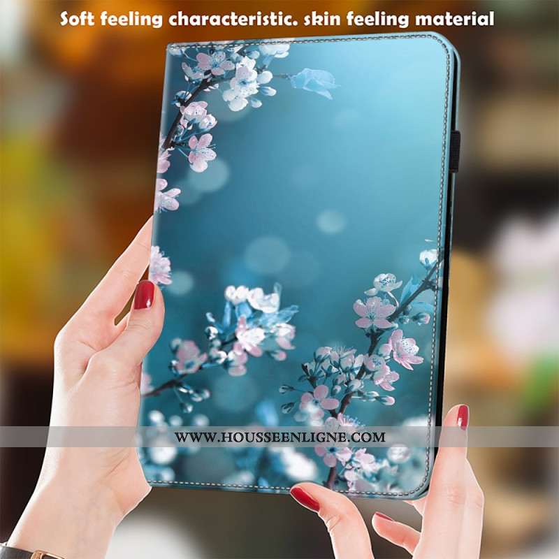 Étui Samsung Galaxy Tab S9 Plus / S9 FE Plus Fleurs de Prunier