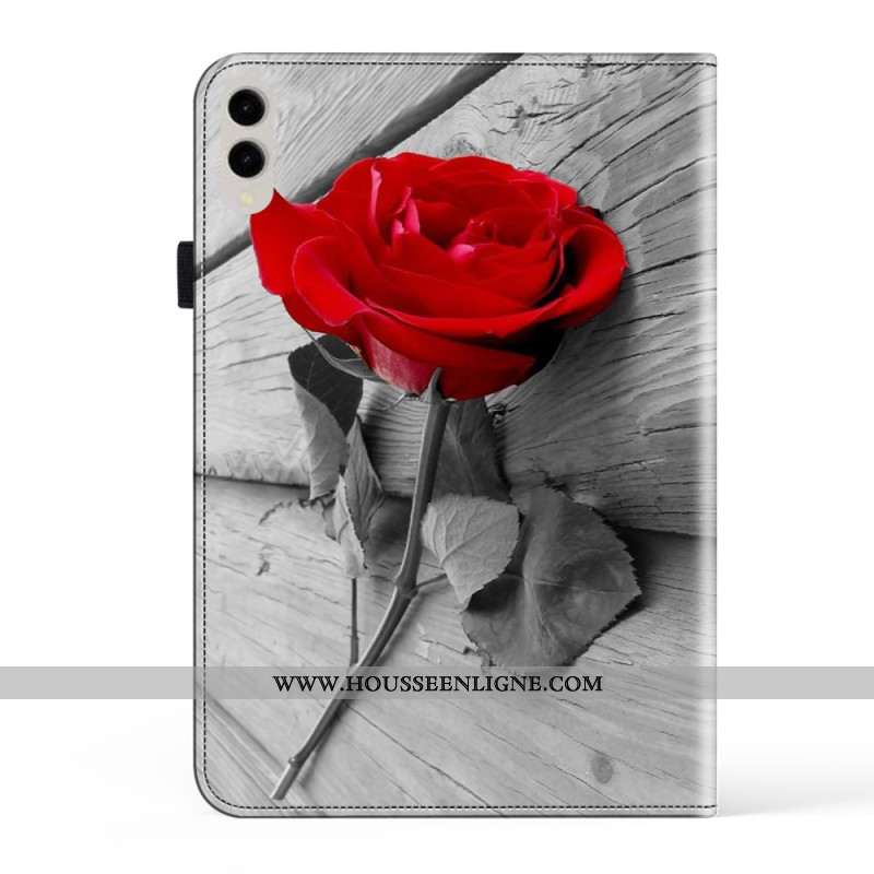 Étui Samsung Galaxy Tab S9 Plus / S9 FE Plus Motif Rose