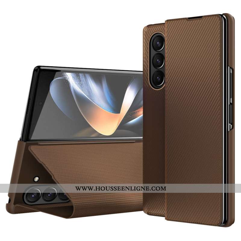 Étui Samsung Galaxy Z Fold 6 Effet Cuir Support